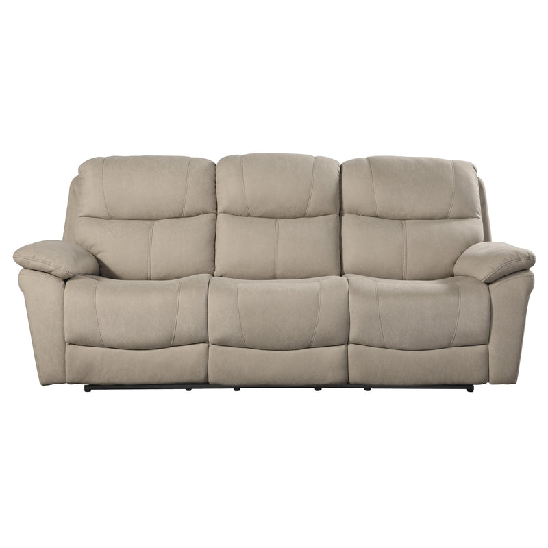 Homelegance Longvale Power Reclining Fabric Sofa 9580TN-3PWH IMAGE 1