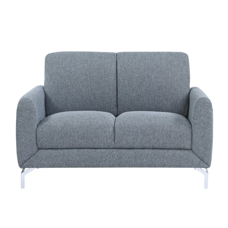 Homelegance Venture Stationary Fabric Loveseat 9594BUE-2 IMAGE 1