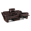 Homelegance Center Hills Reclining Leather Match Sofa 9668NDB-3 IMAGE 4