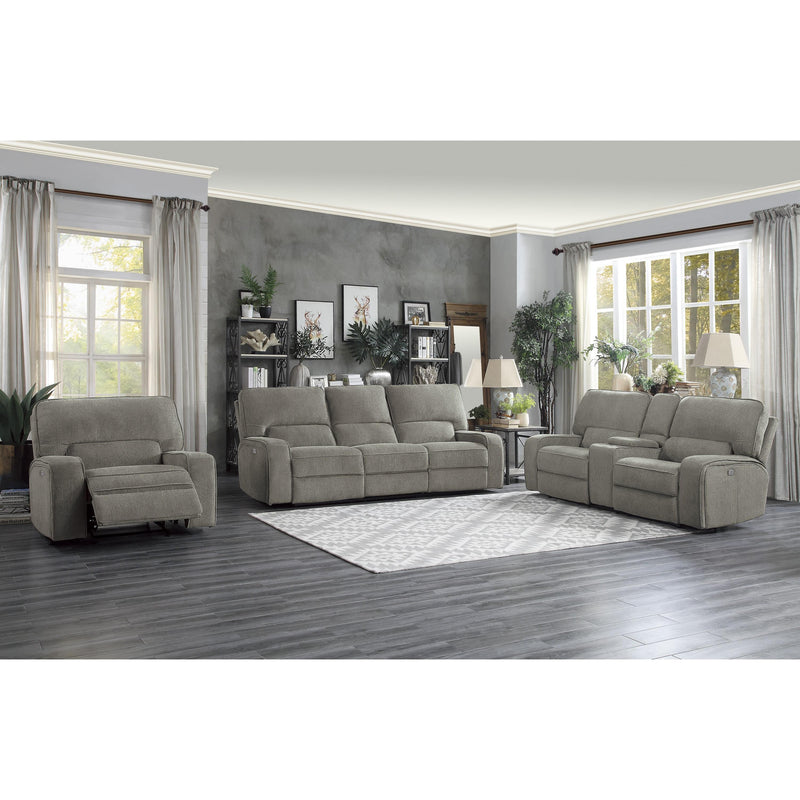 Homelegance Borneo Power Reclining Fabric Loveseat 9849MC-2PWH IMAGE 6
