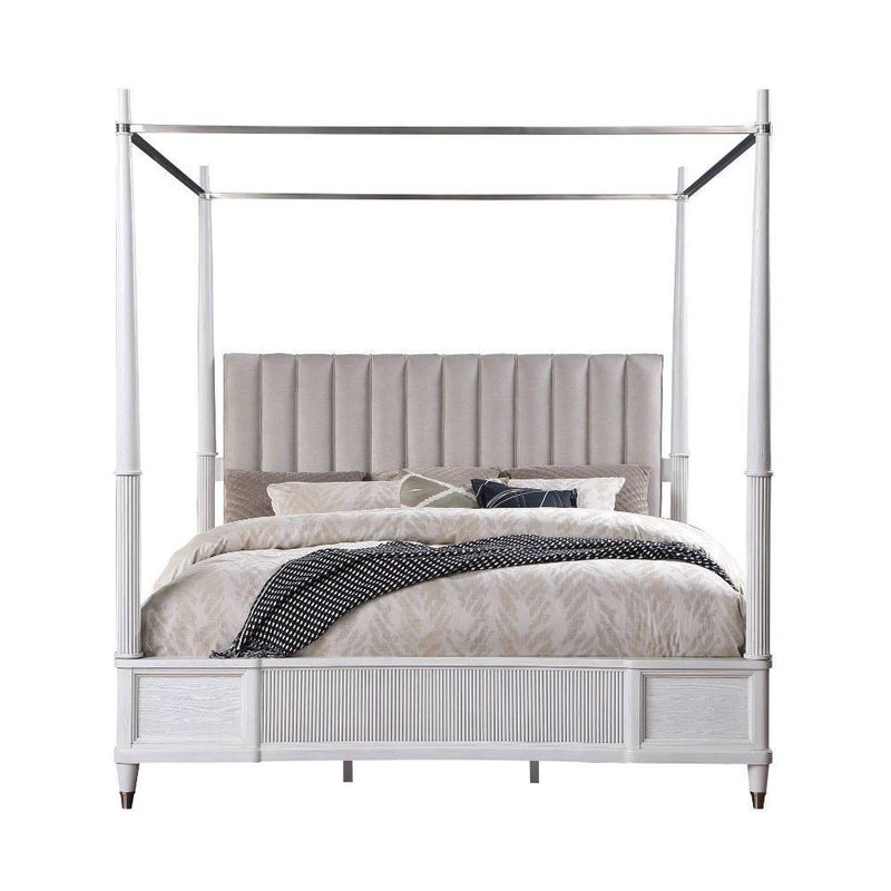Acme Furniture Celestia Queen Canopy Bed with Storage 22120Q IMAGE 1