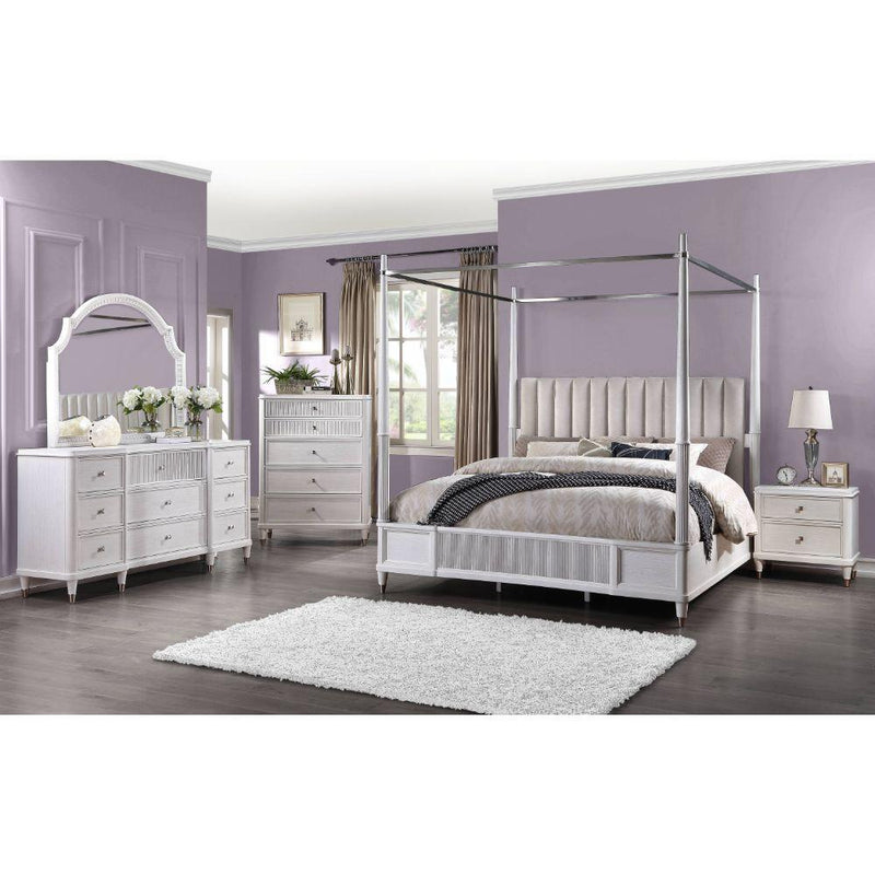 Acme Furniture Celestia Queen Canopy Bed with Storage 22120Q IMAGE 3