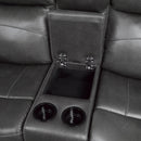 Homelegance Yerba Reclining Fabric Loveseat 9990GY-2 IMAGE 5