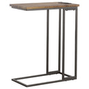 Coaster Furniture Rudy 935871 C-Shaped Side Table with Power Outlet - Antique Brown IMAGE 3