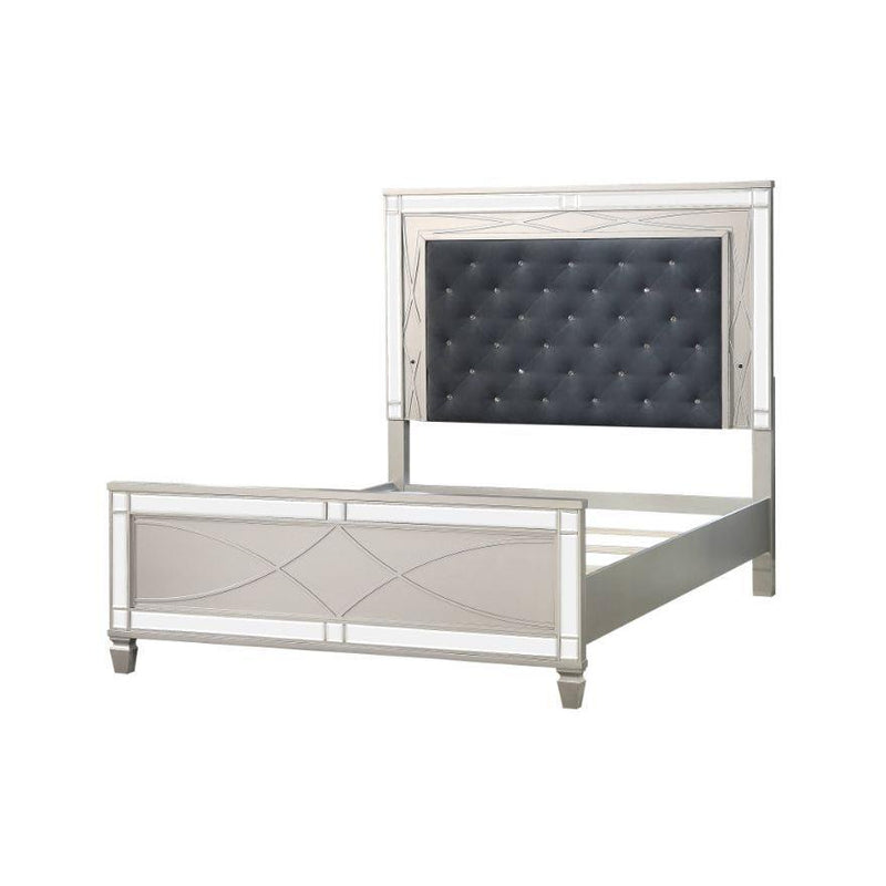 Acme Furniture Marcellus King Upholstered Panel Bed 22177EK IMAGE 2