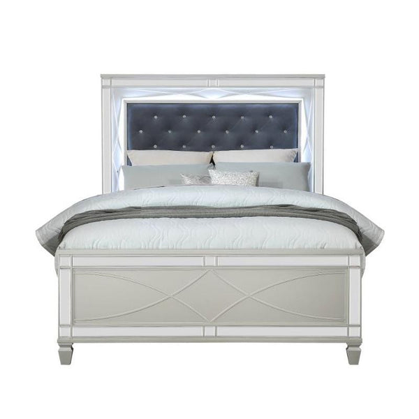 Acme Furniture Marcellus Queen Upholstered Panel Bed 22180Q IMAGE 1