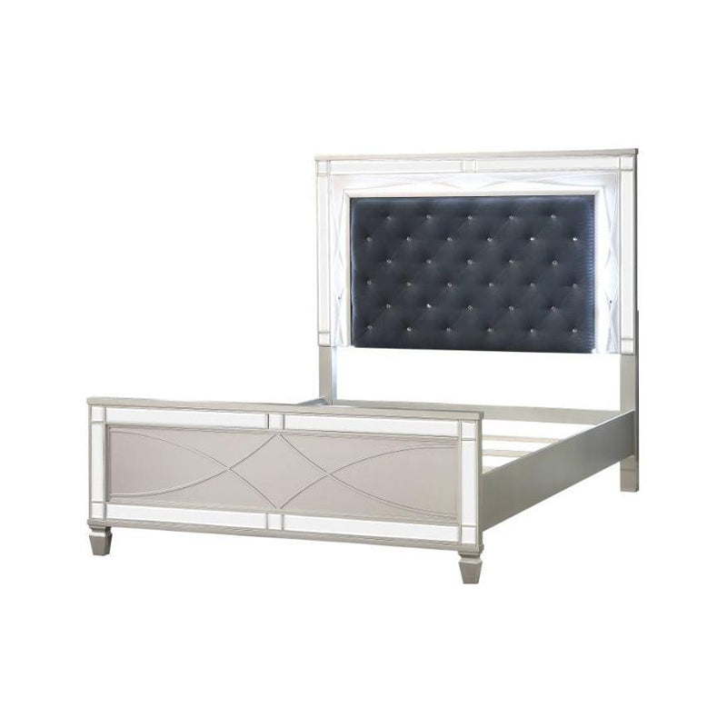 Acme Furniture Marcellus Queen Upholstered Panel Bed 22180Q IMAGE 3