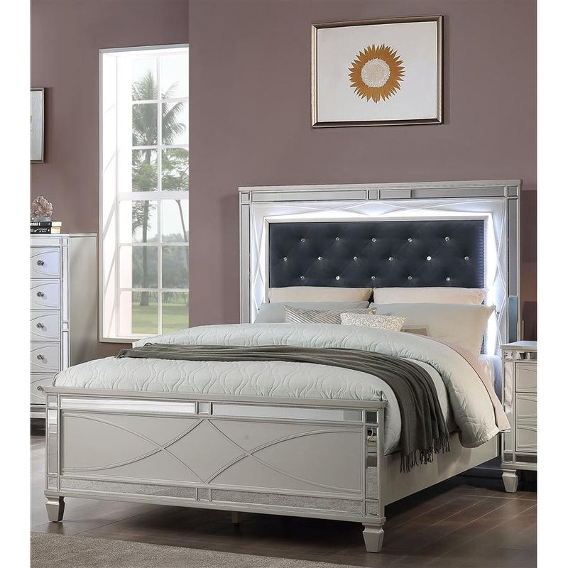 Acme Furniture Marcellus Queen Upholstered Panel Bed 22180Q IMAGE 4