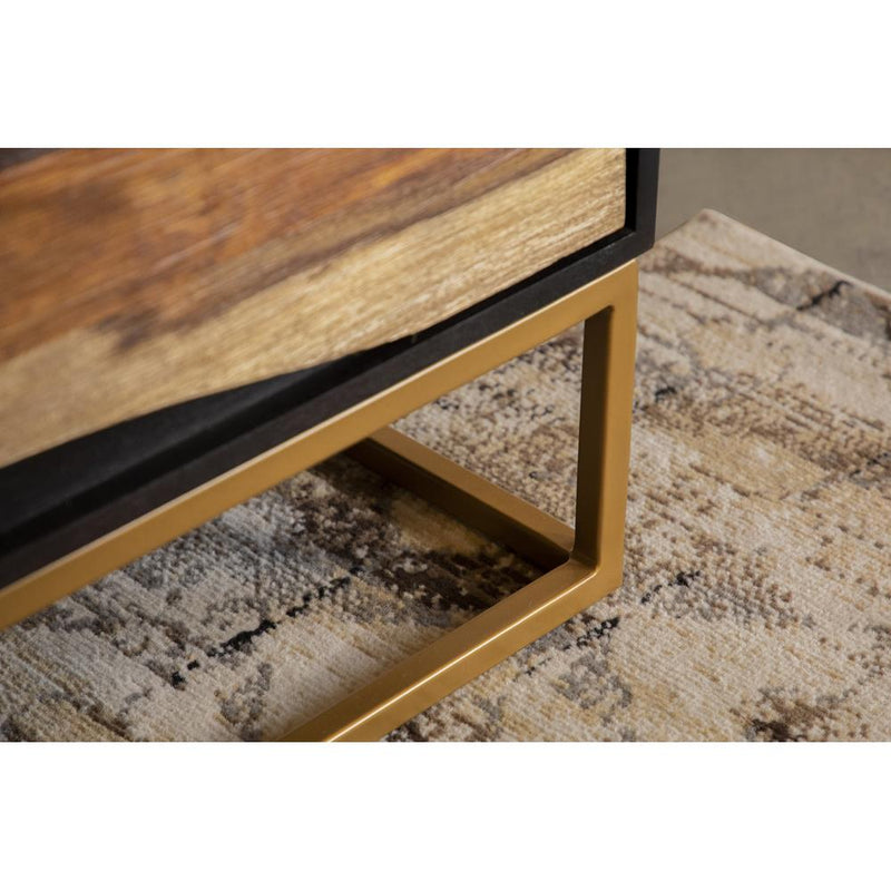 Coaster Furniture Zara 953466 2-door 57" Wood Accent Storage Cabinet - Black Walnut IMAGE 9