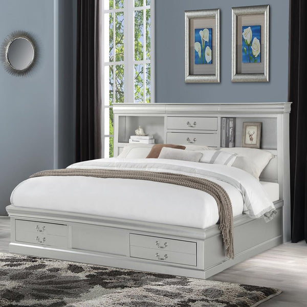 Acme Furniture Louis Philippe III Queen Bookcase Bed with Storage 24920Q IMAGE 1