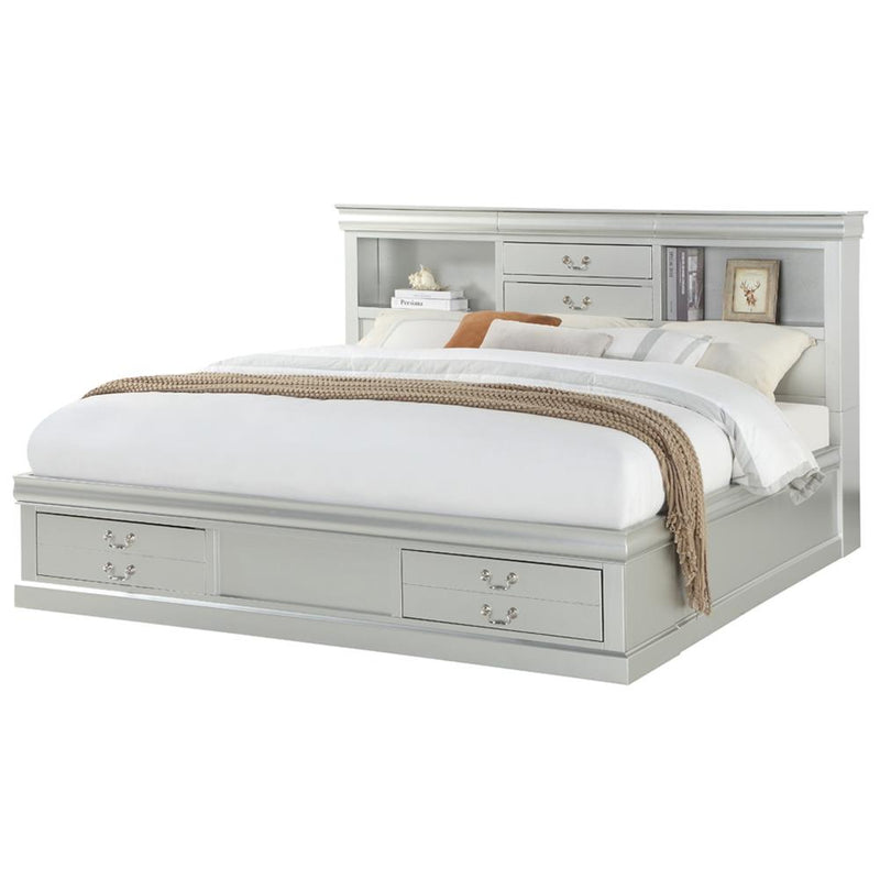 Acme Furniture Louis Philippe III Queen Bookcase Bed with Storage 24920Q IMAGE 2