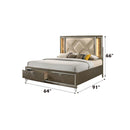 Acme Furniture Skylar Queen Upholstered Panel Bed with Storage 25320Q IMAGE 5