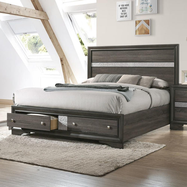 Acme Furniture Naima King Platform Bed with Storage 25967EK IMAGE 1