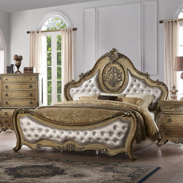 Acme Furniture Ragenardus King Upholstered Panel Bed 26307EK IMAGE 1