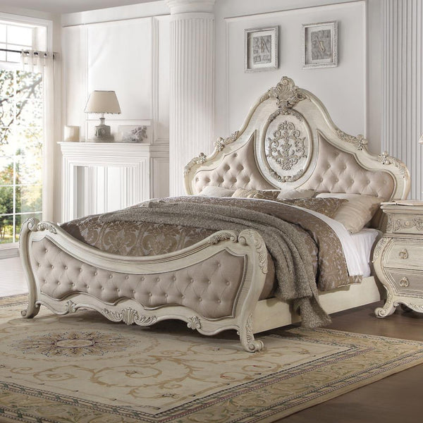 Acme Furniture Ragenardus California King Upholstered Panel Bed 27007EK IMAGE 1
