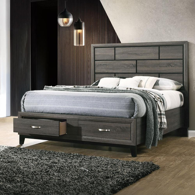 Acme Furniture Valdemar 27060Q Queen Bed with Storage IMAGE 5