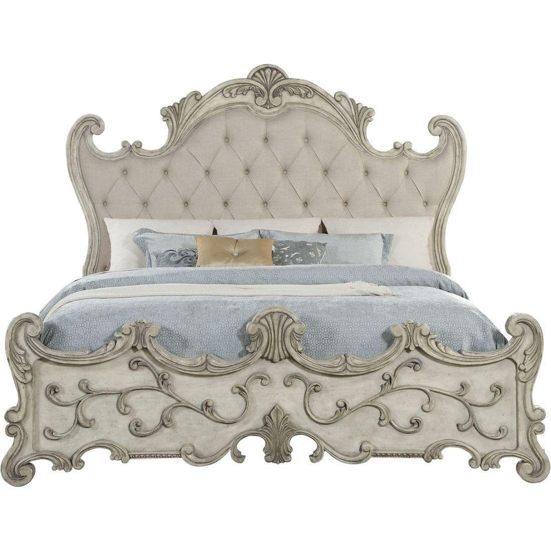 Acme Furniture Braylee California King Upholstered Panel Bed 27174CK IMAGE 1
