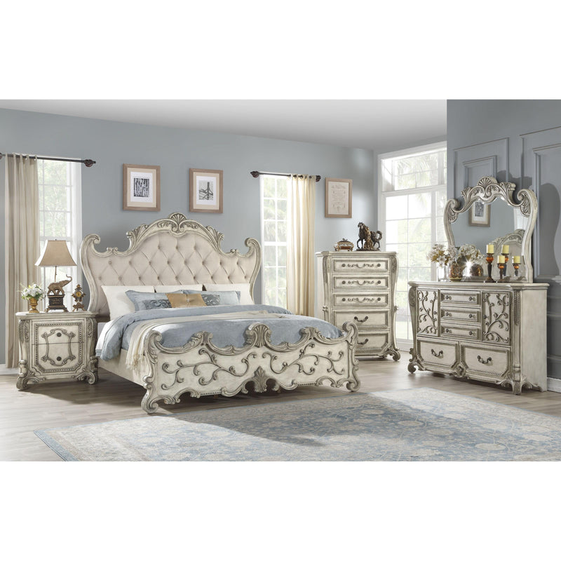 Acme Furniture Braylee California King Upholstered Panel Bed 27174CK IMAGE 6