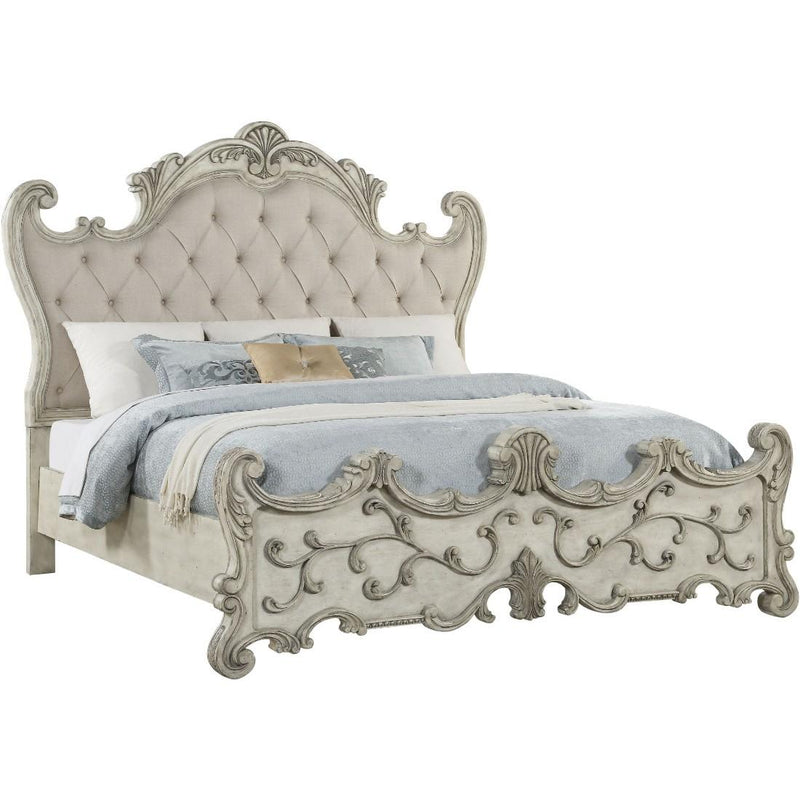 Acme Furniture Braylee King Upholstered Panel Bed 27177EK IMAGE 2