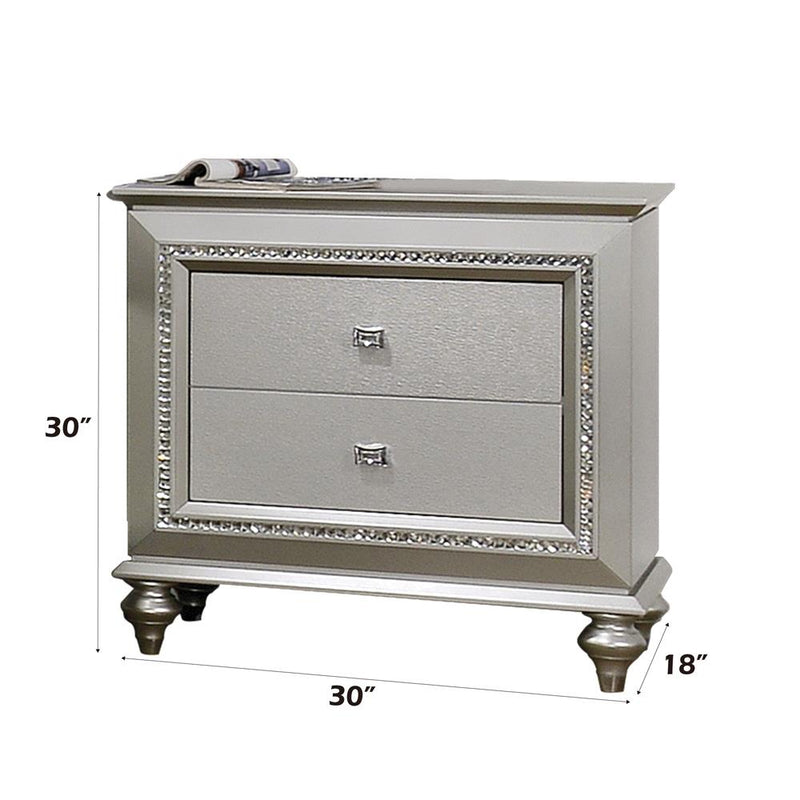Acme Furniture Kaitlyn 2-Drawer Nightstand 27233 IMAGE 2