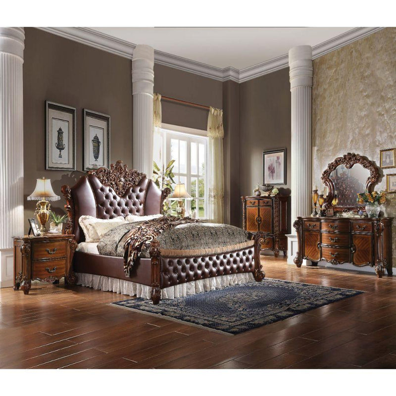 Acme Furniture Vendome II King Upholstered Panel Bed 28017EK IMAGE 2