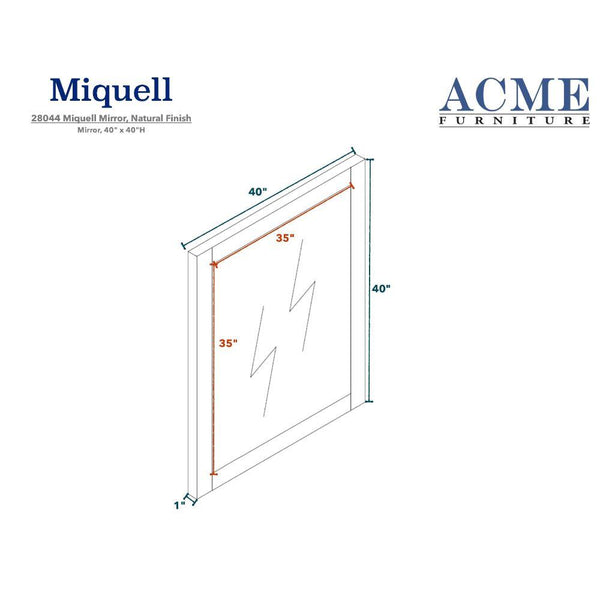 Acme Furniture Miquell Dresser Mirror 28044 IMAGE 1