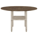 Coaster Furniture Sarasota 192818 60-inch Extension Counter Dining Table - Rustic Cream IMAGE 3