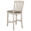 Coaster Furniture Sarasota 192819 Wood Counter Chair - Rustic Cream (Set of 2) IMAGE 4