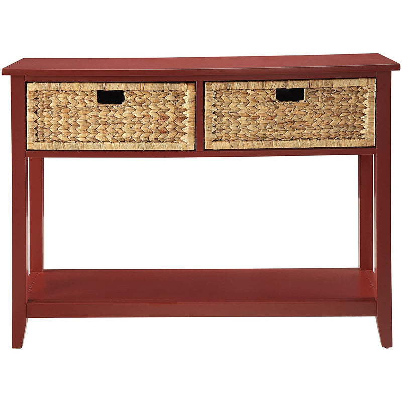 Acme Furniture Burgendy Console Table 90268 IMAGE 1
