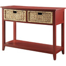 Acme Furniture Burgendy Console Table 90268 IMAGE 2