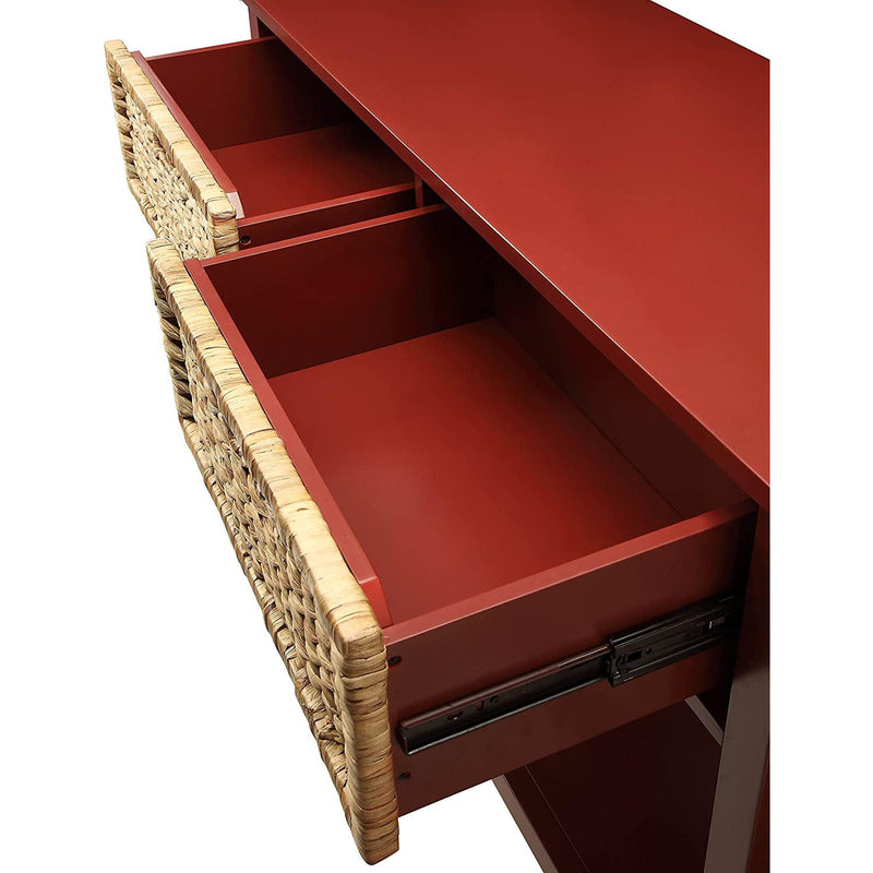 Acme Furniture Burgendy Console Table 90268 IMAGE 3