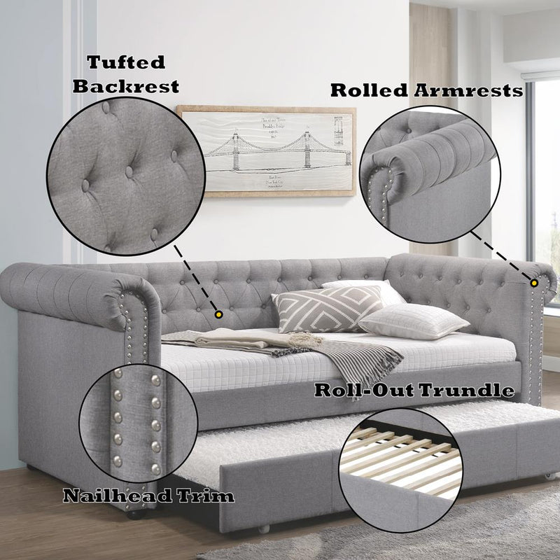 Acme Furniture Justice 39405 Daybed with Trundle (Twin) IMAGE 8