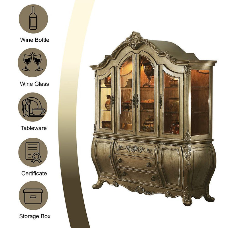 Acme Furniture Ragenardus Buffet & Hutch 61294 IMAGE 3