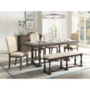 Acme Furniture Leilani Dining Table with Trestle Base 62325 IMAGE 2