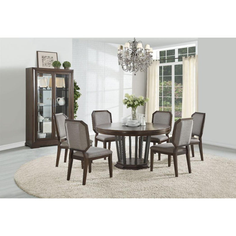 Acme Furniture Selma Dining Table with Pedestal Base 64085 IMAGE 3