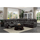 Homelegance Amite Power Reclining Leather Match 6 pc Sectional 8229DG*6PW IMAGE 6