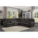 Homelegance Amite Power Reclining Leather Match 6 pc Sectional 8229DG*6PW IMAGE 7
