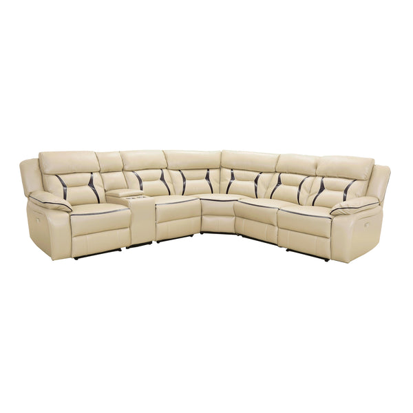 Homelegance Amite Power Reclining Leather Match 6 pc Sectional 8229*6PW IMAGE 1