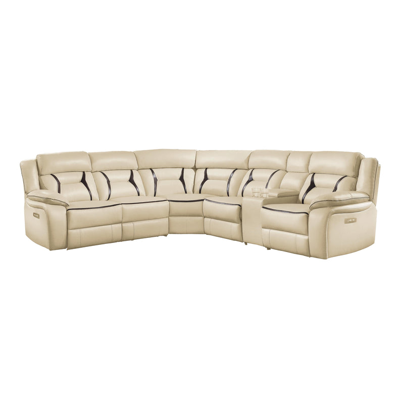 Homelegance Amite Power Reclining Leather Match 6 pc Sectional 8229*6PW IMAGE 2