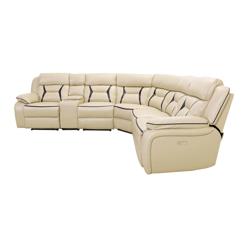Homelegance Amite Power Reclining Leather Match 6 pc Sectional 8229*6PW IMAGE 3