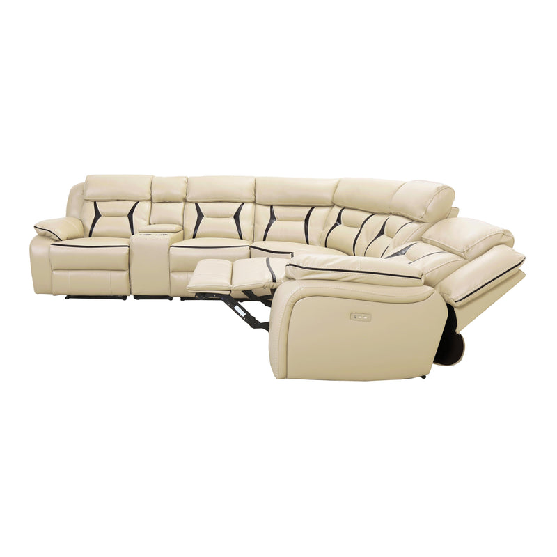 Homelegance Amite Power Reclining Leather Match 6 pc Sectional 8229*6PW IMAGE 6