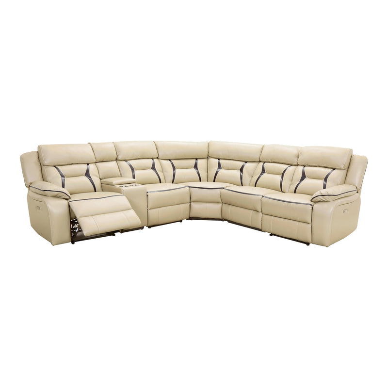 Homelegance Amite Power Reclining Leather Match 6 pc Sectional 8229*6PW IMAGE 7