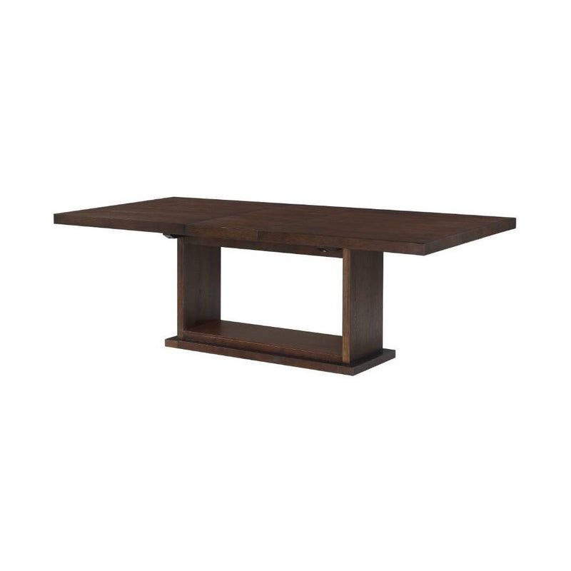 Acme Furniture Niamey Dining Table with Pedestal Base 64850 IMAGE 2