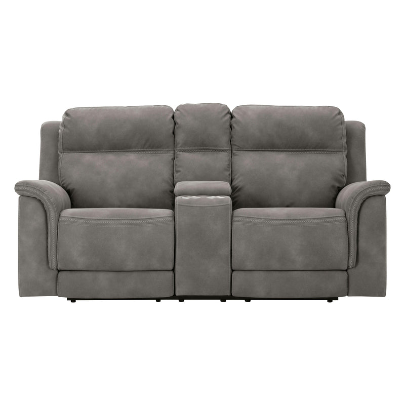  Signature Design by Ashley Next-Gen DuraPella 5930118 Power Reclining Loveseat with Console and Adjustable Headrest IMAGE 3