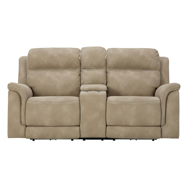  Signature Design by Ashley Next-Gen DuraPella 5930218 Power Reclining Loveseat with Console and Adjustable Headrest IMAGE 1