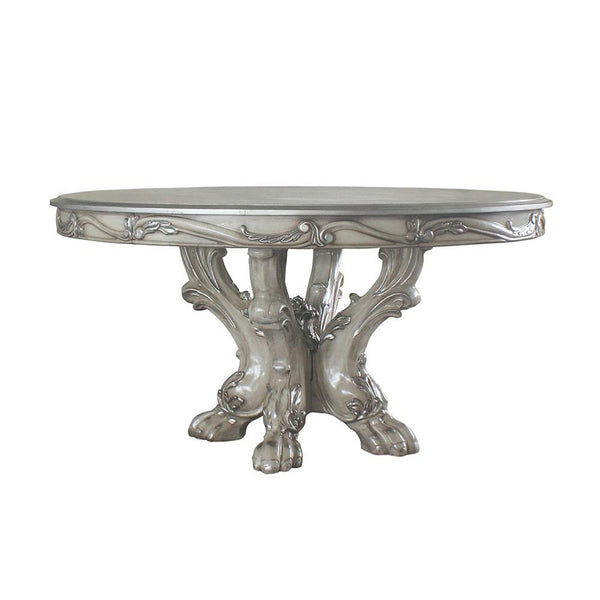 Acme Furniture Round Dresden Dining Table with Pedestal Base 68180 IMAGE 1
