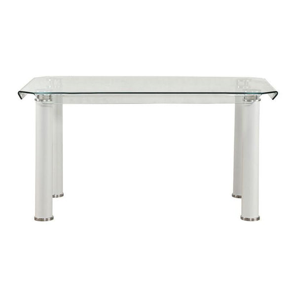 Acme Furniture Gordie Dining Table with Glass Top 70260 IMAGE 1