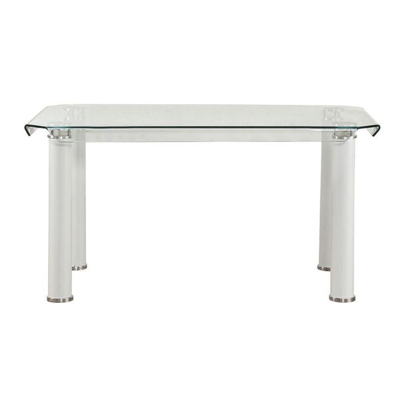 Acme Furniture Gordie Dining Table with Glass Top 70260 IMAGE 1