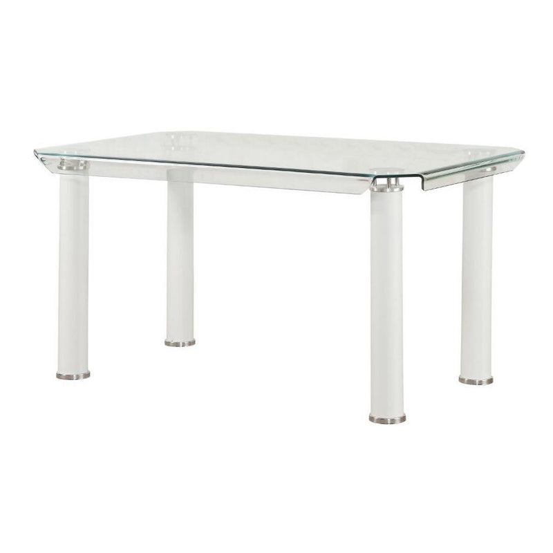 Acme Furniture Gordie Dining Table with Glass Top 70260 IMAGE 2