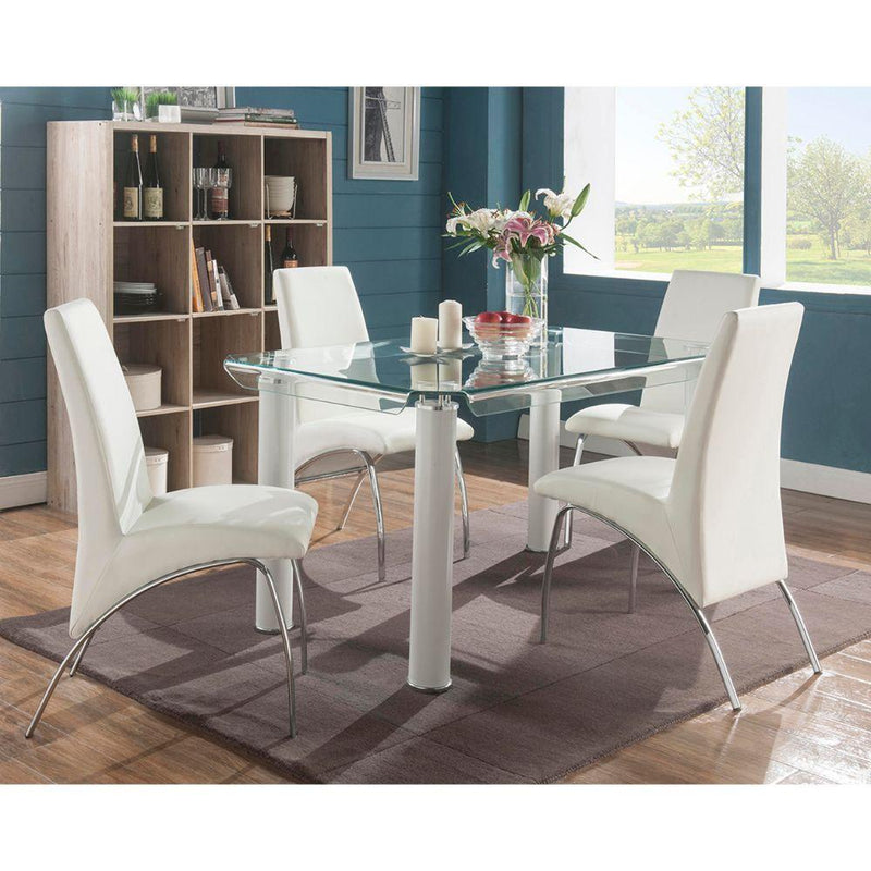 Acme Furniture Gordie Dining Table with Glass Top 70260 IMAGE 8